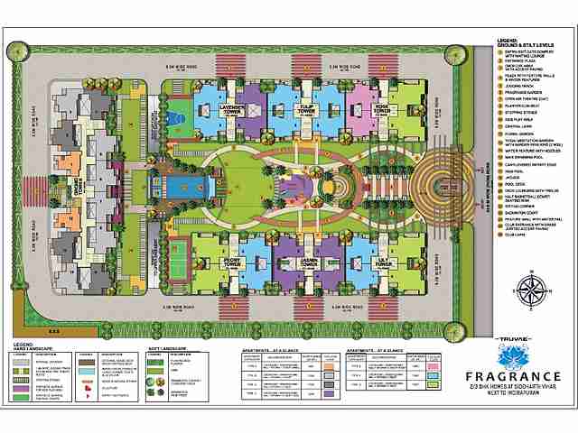 Truvae Fragrance Homes Site Plan